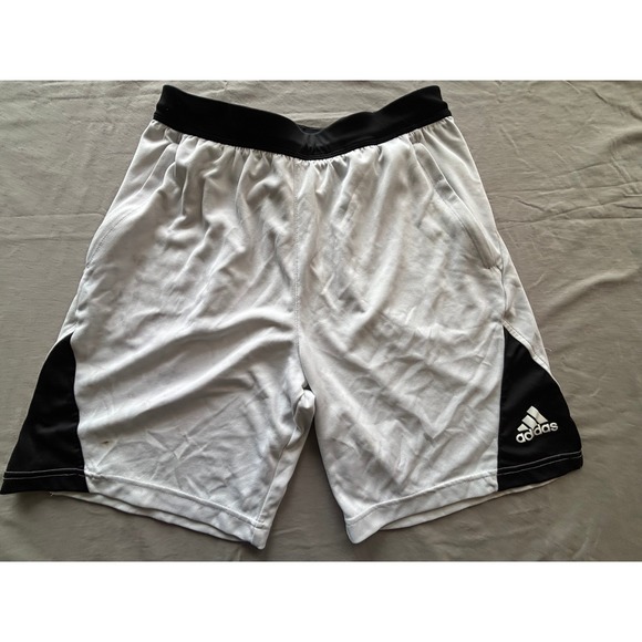 adidas Other - Adidas Primegreen Mens Athletic Shorts White Black Size Large Mesh Gym Training